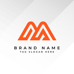 Letter M Logo &ndash; Modern Minimalist Monogram Design