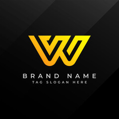 Letter W Logo &ndash; Modern Minimalist Monogram Design