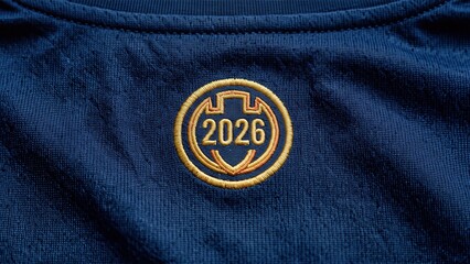 Football Jersey Fabric Mesh Weave Embroidered Patch Detail