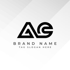 Letter AC Logo &ndash; Modern Minimalist Monogram Design