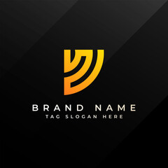 Abstract Monogram Logo Design Professional Branding