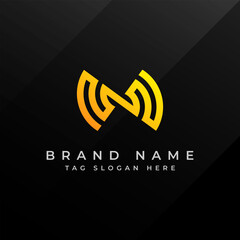Letter N Logo &ndash; Modern Minimalist Monogram Design