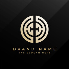 Abstract Monogram Logo Design Professional Branding