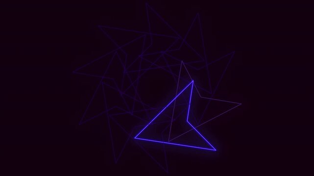 A simple yet striking graphic depicting a glowing blue triangle, suitable for use as a logo or symbol. Clean lines and a modern aesthetic characterize this versatile image