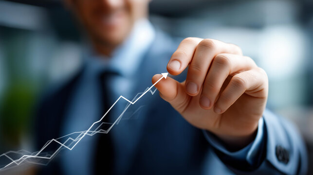 Concept of fast business success visualization defocused dynamic background rapid advancement symbolism accelerated growth representation swift innovation display with copy