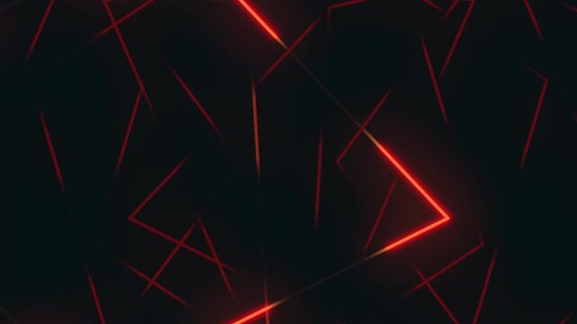 A striking abstract background consisting of black and red hues with geometric lines of light, forming triangles and rectangles. Ideal for enhancing websites or apps with a modern and dynamic look