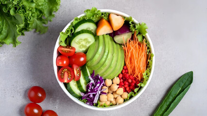 fresh vegetables on a plate
