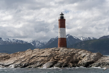 Lighthouse at the end of the world in Ushuaia, Argentina