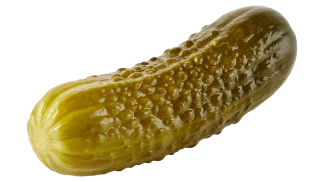Crisp dill pickle  png  isolated on transparent background, with brine-soaked texture ready for sandwiches, burgers, or snacking anytime craving hits