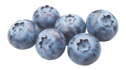 Juicy blueberries bursting  png  isolated on transparent background, with flavor, a healthy snack, perfect for breakfast or dessert creation, so fresh