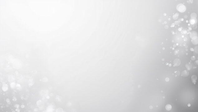 A soft white gradient background with bokeh effect and subtle light spots on the right side corner