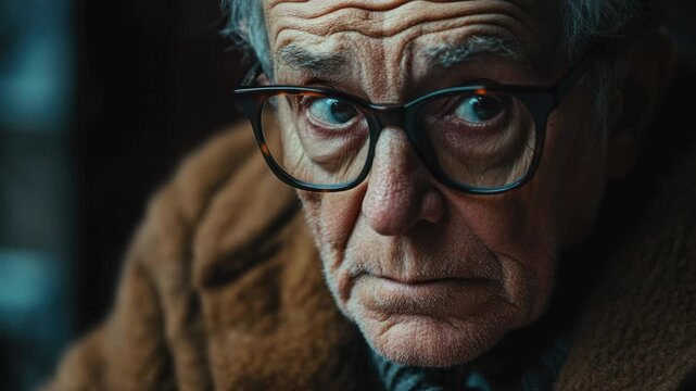 Old man with glasses