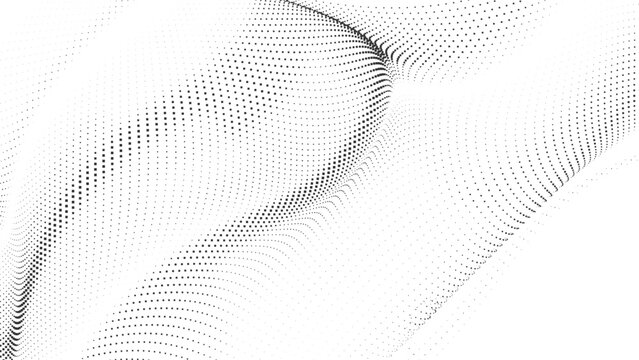 Soft abstract halftone wave background with smooth dotted shading and flowing curves, creating elegant minimal texture for modern clean graphic design layouts