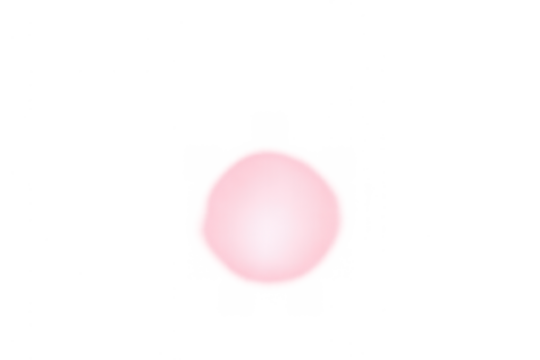 Soft pink glowing light circle or diffuse fog with blur effect, abstract orb effect or halo, transparent background