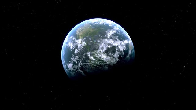 Ohio State Map Zoom (USA) from Space to Earth with Nametag and Pin	
