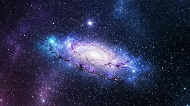 Cosmic galaxy spiral nebula stars outer space universe background