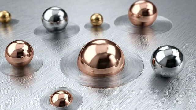 Closeup of a metal surface with microcapsules activating to repair scratches showcasing advanced selfhealing technology improving industrial equipment durability.