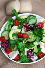 Healthy Avocado and Mozzarella Salad