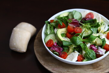 Healthy Avocado and Mozzarella Salad