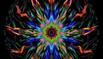 Colorful Radiant Digital Artwork