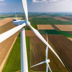Powerful Winds Over Farmland