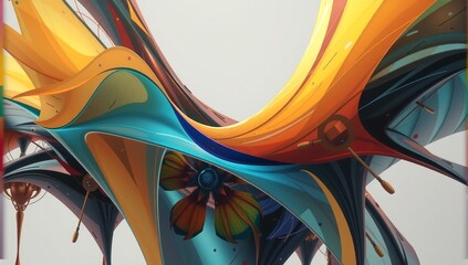 Vibrant Abstract Colorful Wave Design