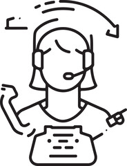 Customer service icon set. Containing customer satisfied, assistance, experience, feedback, operator and technical support icons.
