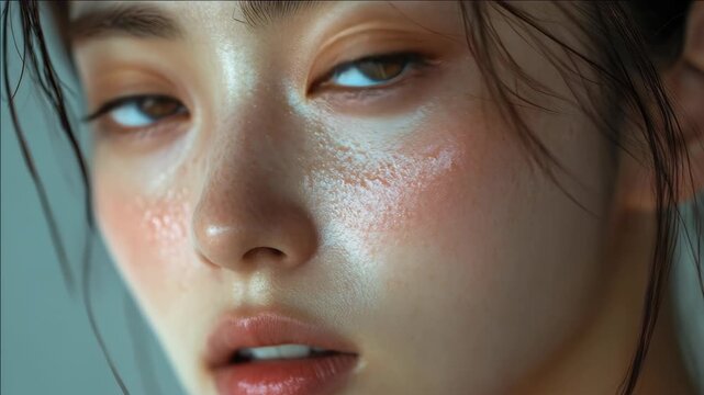 Korean Actress with Freckles