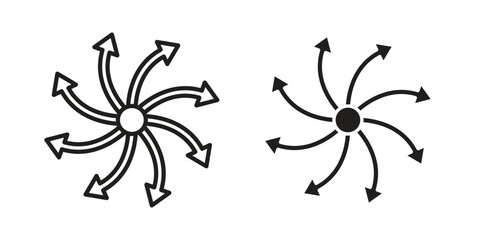 Multitask icons design, logo. Symbol illustration set