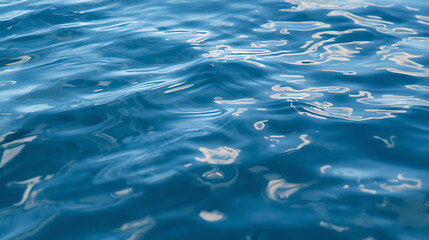 A close up view of a body of water with sunlight reflecting off the surface creating patterns and ripples