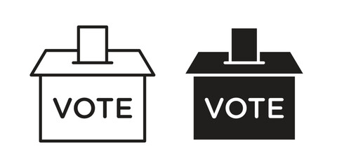 Referendum icons design, logo. Symbol illustration set