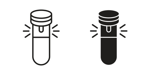 Solar Garden Light lamp icons design, logo. Symbol illustration set