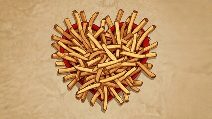 Fototapeta premium A ball made of intertwined wooden sticks forming a spherical shape.