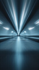 Fototapeta premium A gradient tunnel with a subtle motion blur effect leading toward the center.