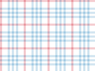 Pastel tartan plaid seamless pattern, light blue pink preppy spring plaid seamless background. Perfect soft check pattern for textiles, stationery, wallpapers and digital designs