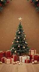 christmas tree with presents