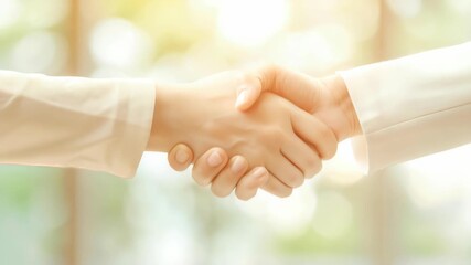 Deal🤝🤝: A close-up shot capturing a symbolic handshake between two individuals. A moment of connection, a promise sealed with a gesture of unity and agreement.