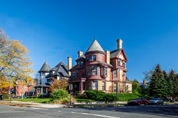 Victorian architecture of the William H. Allen House in New Haven
