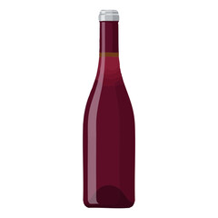 Zero alcohol wine bottle in minimalist design for Dry January challenge  