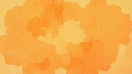 Obraz premium A watercolor background with shades of orange and yellow, creating an abstract and textured pattern.