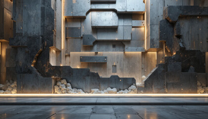 Abstract futuristic architecture design background