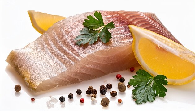 pollack fillet with lemon parsley spices