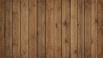 Obraz premium Wooden floor with brown planks arranged vertically, showing natural texture and grain.