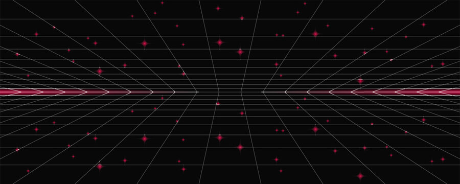 START NEW GAME .press start button .pixel art .8 bit game. retro game. for game assets in vector illustrations. Retro Futurism Sci-Fi Background. glowing neon grid. and stars from vintage arcade comp