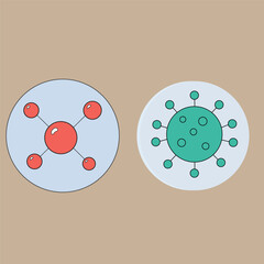 Energetic flow concept with human silhouette, lines, and connection illustration