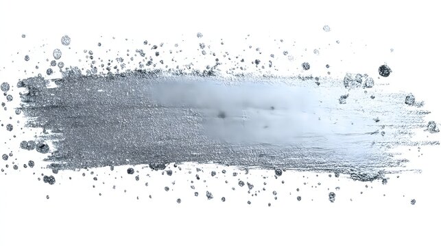 Silver Stroke: An eye-catching silver stroke against a pristine background, offering a canvas of modern artistic expression.