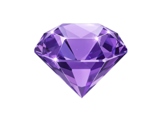 A stunning faceted amethyst gemstone sparkles with brilliant light reflections set against a pure black background highlighting its exquisite purple hue and captivating clarity a symbol of luxury and