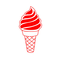 A simple icon of ice cream.
