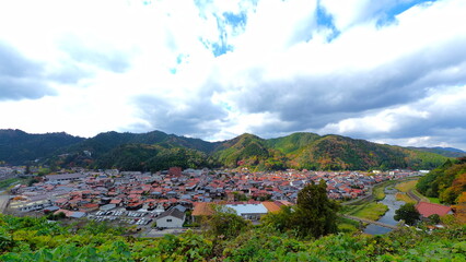 津和野城下町見晴らし広場からの眺め1