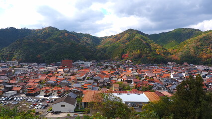 Obraz premium 津和野城下町見晴らし広場からの眺め3